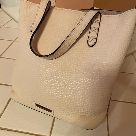Cream Light Pink Rebecca Minkoff Mini Tote - Picture 3 of 6